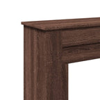 Cornice per Camino Rovere Marrone 90x30x90 cm in Truciolato