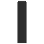 Cornice per Camino Nera 81x18x82 cm in Truciolato