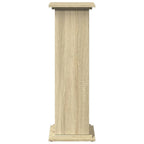 Espositore con Portaoggetti Rovere Sonoma 31x30x90cm Truciolato