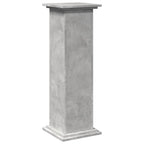 Espositore con Portaoggetti Grigio Cemento 31x30x90 Truciolato