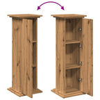 Espositore Portaoggetti Rovere Artigianale 31x30x90 Truciolato