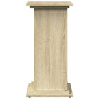 Espositore con Portaoggetti Rovere Sonoma 31x30x60cm Truciolato