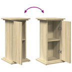 Espositore con Portaoggetti Rovere Sonoma 31x30x60cm Truciolato