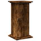 Espositore con Portaoggetti Rovere Fumo 31x30x60cm Truciolato