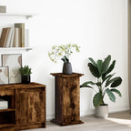 Espositore con Portaoggetti Rovere Fumo 31x30x60cm Truciolato