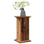 Espositore con Portaoggetti Legno Antico 31x30x60 cm Truciolato