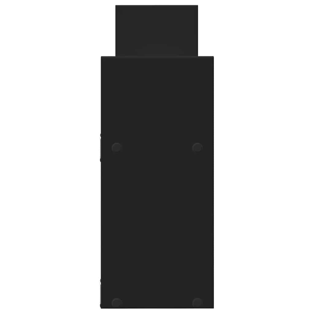 Mobile a Parete 100x18x40 cm Nero in Legno Multistrato