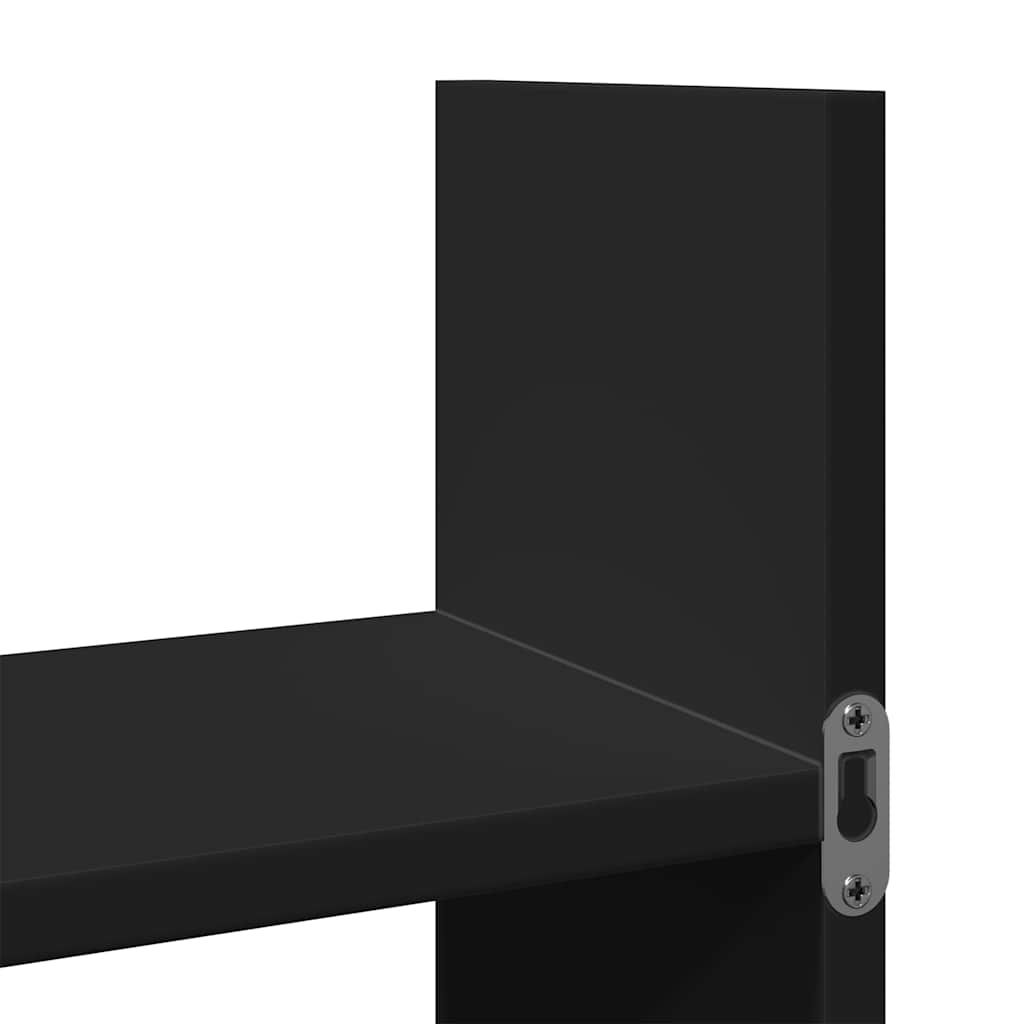 Mobile a Parete 100x18x40 cm Nero in Legno Multistrato
