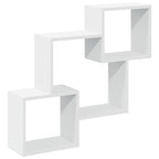 Mobile a Parete 78x18x71 cm Bianco in Legno Multistrato