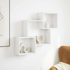 Mobile a Parete 78x18x71 cm Bianco in Legno Multistrato
