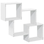 Mobile a Parete 78x18x71 cm Bianco in Legno Multistrato