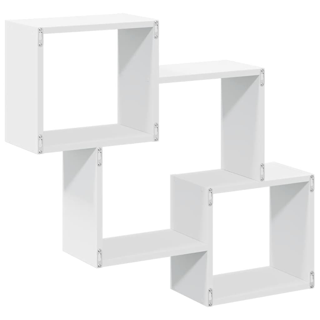 Mobile a Parete 78x18x71 cm Bianco in Legno Multistrato