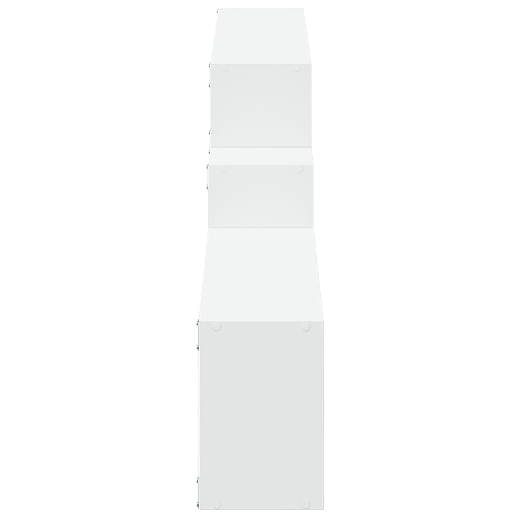 Mobile a Parete 158x18x53 cm Bianco in Legno Multistrato