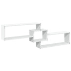 Mobile a Parete 158x18x53 cm Bianco in Legno Multistrato