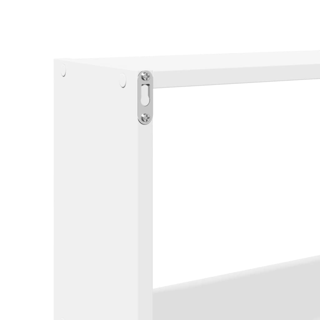 Mobile a Parete 158x18x53 cm Bianco in Legno Multistrato