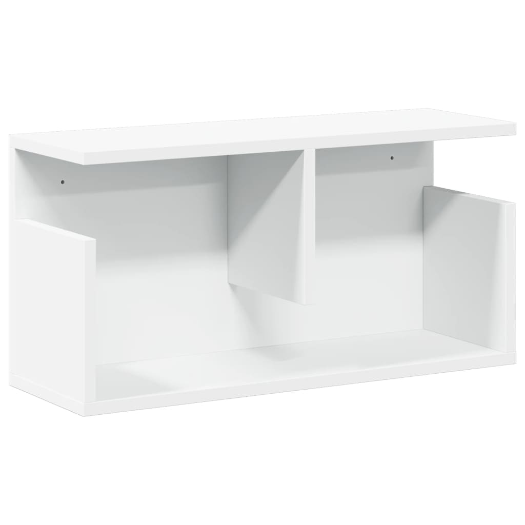 Mobile a Parete 60x20x30 cm Bianco in Truciolato