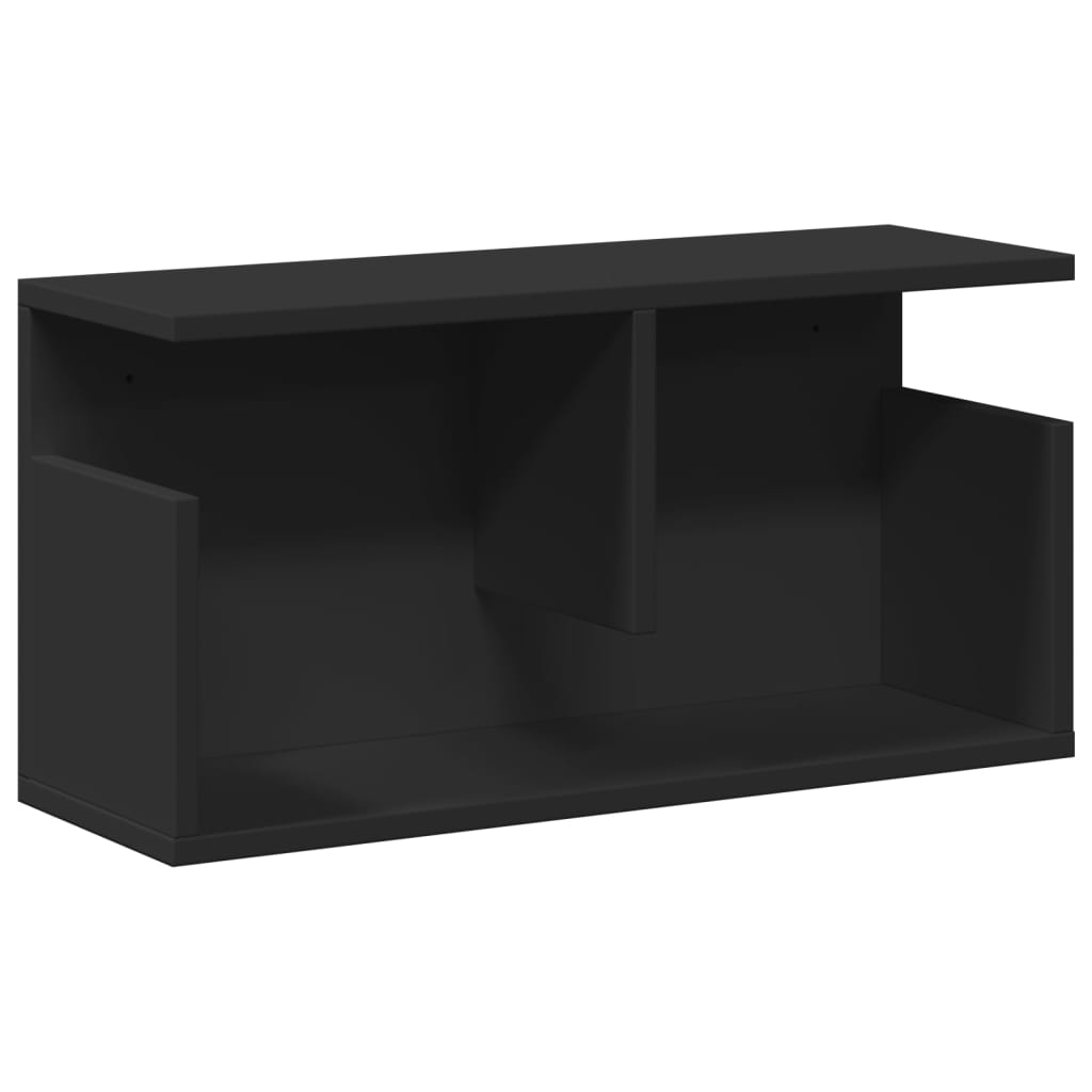 Mobile a Parete 60x20x30 cm Nero in Truciolato