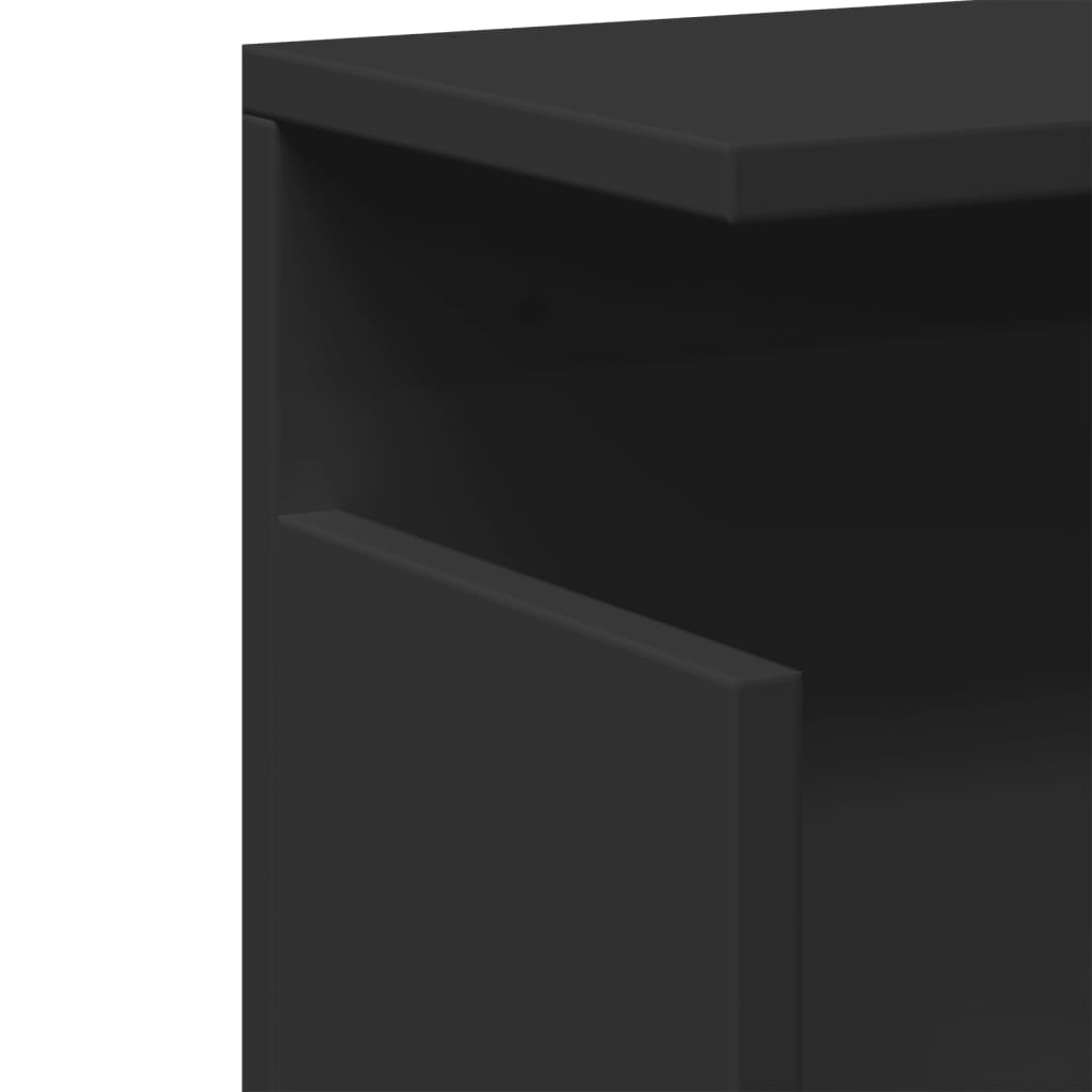 Mobile a Parete 60x20x30 cm Nero in Truciolato