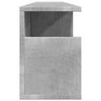 Mobile a Parete 100x20x30cm Grigio Cemento in Legno Multistrato