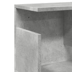 Mobile a Parete 100x20x30cm Grigio Cemento in Legno Multistrato