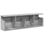 Mobile a Parete 100x20x30 cm Grigio Sonoma in Legno Multistrato