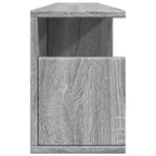 Mobile a Parete 100x20x30 cm Grigio Sonoma in Legno Multistrato