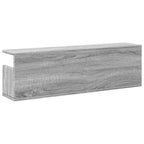 Mobile a Parete 100x20x30 cm Grigio Sonoma in Legno Multistrato
