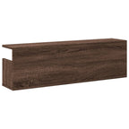 Mobile a Parete 100x20x30cm Rovere Marrone in Legno Multistrato