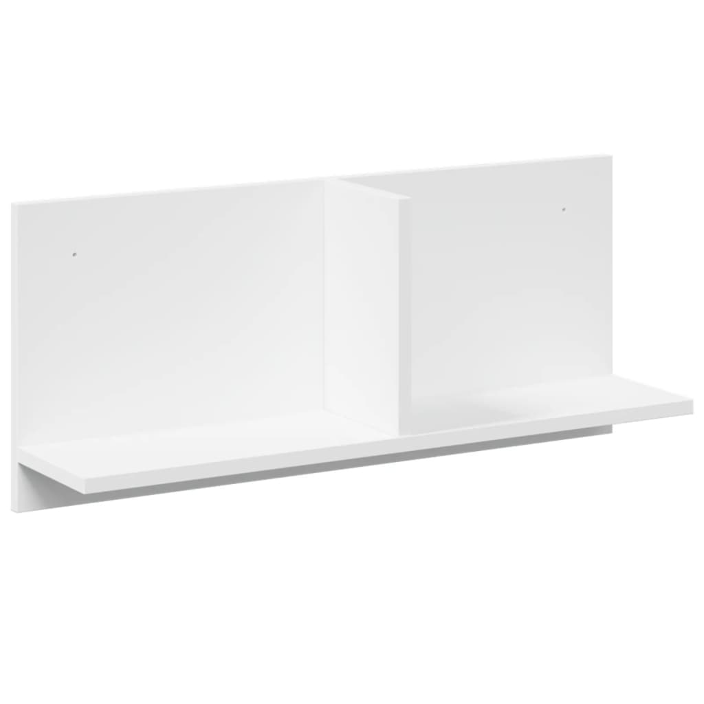 Mobile a Parete 70x16,5x30 cm Bianco in Legno Multistrato