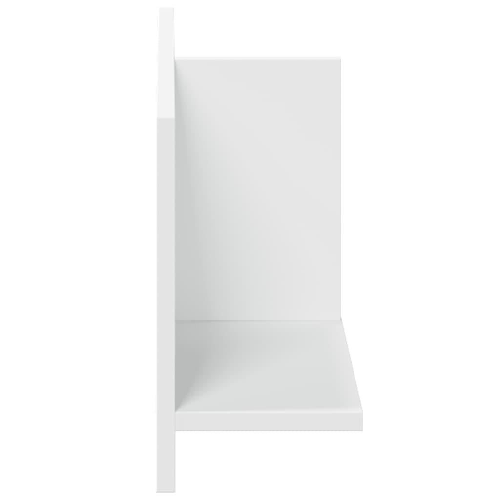 Mobile a Parete 70x16,5x30 cm Bianco in Legno Multistrato