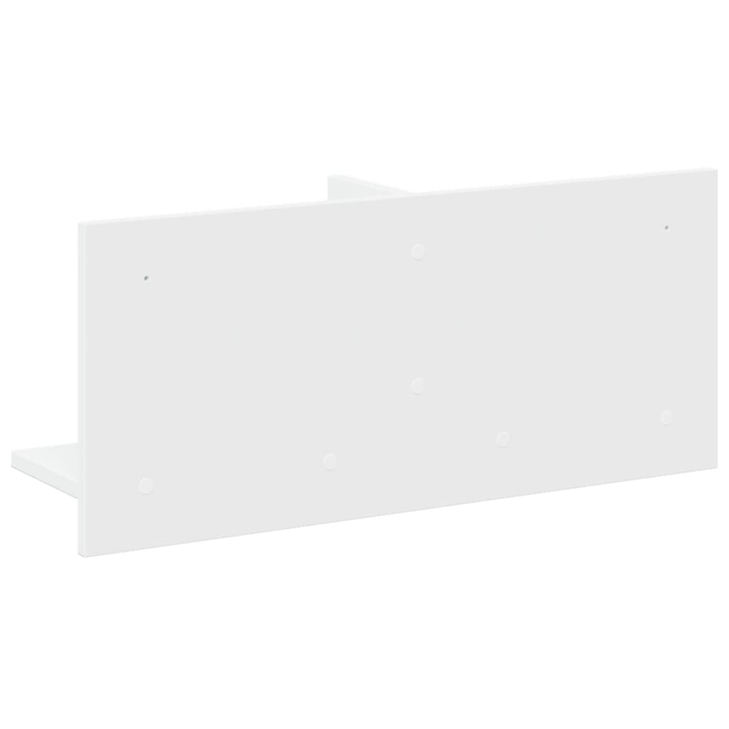 Mobile a Parete 70x16,5x30 cm Bianco in Legno Multistrato