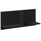 Mobile a Parete 70x16,5x30 cm Nero in Legno Multistrato