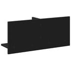 Mobile a Parete 70x16,5x30 cm Nero in Legno Multistrato