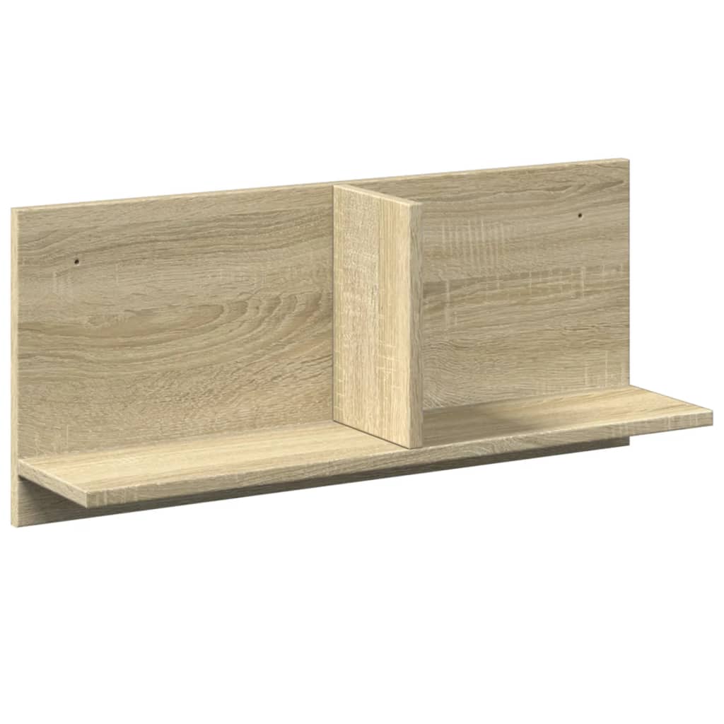 Mobile a Parete 70x16,5x30cm Rovere Sonoma in Legno Multistrato