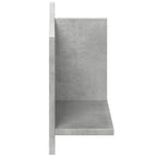 Mobile a Parete 70x16,5x30 cm Grigio Cemento Legno Multistrato