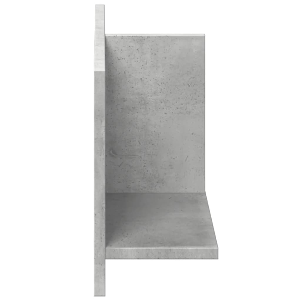 Mobile a Parete 70x16,5x30 cm Grigio Cemento Legno Multistrato