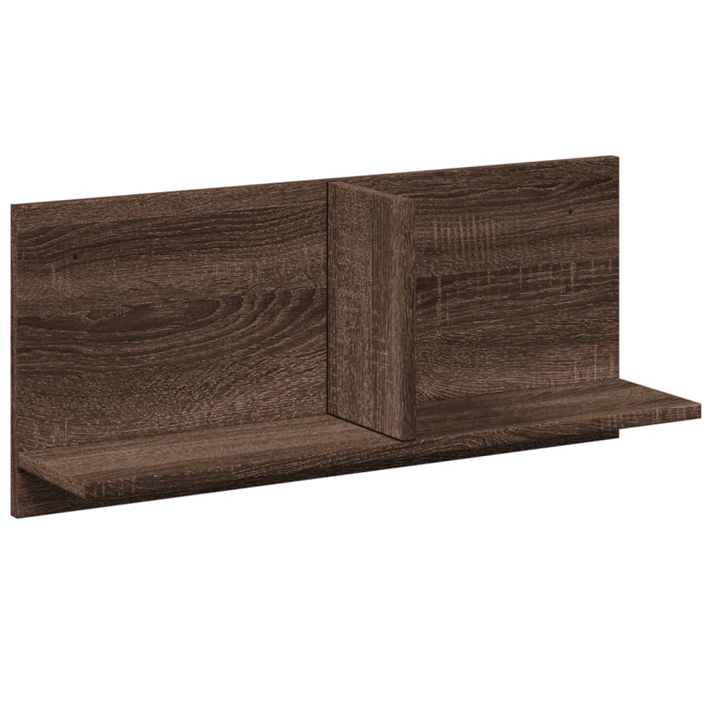 Mobile a Parete 70x16,5x30 cm Rovere Marrone Legno Multistrato