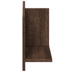 Mobile a Parete 70x16,5x30 cm Rovere Marrone Legno Multistrato