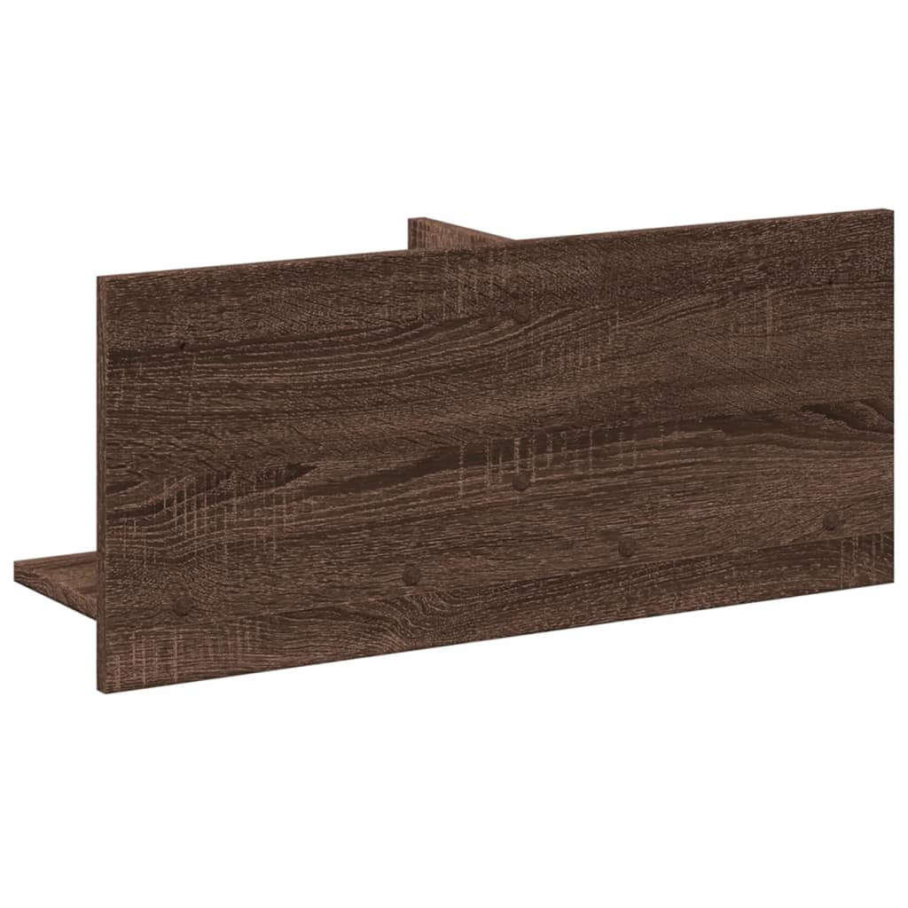 Mobile a Parete 70x16,5x30 cm Rovere Marrone Legno Multistrato