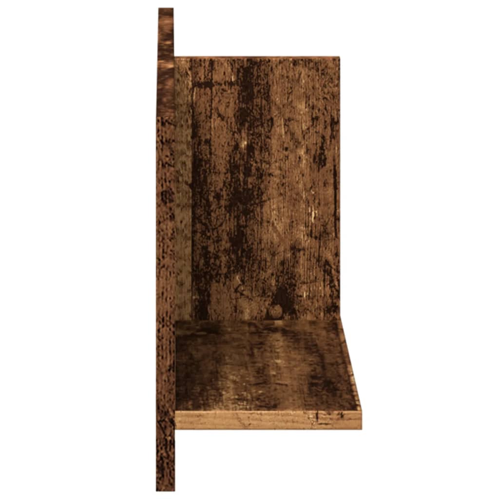 Mobile a Parete 70x16,5x30 cm Legno Antico in Legno Multistrato