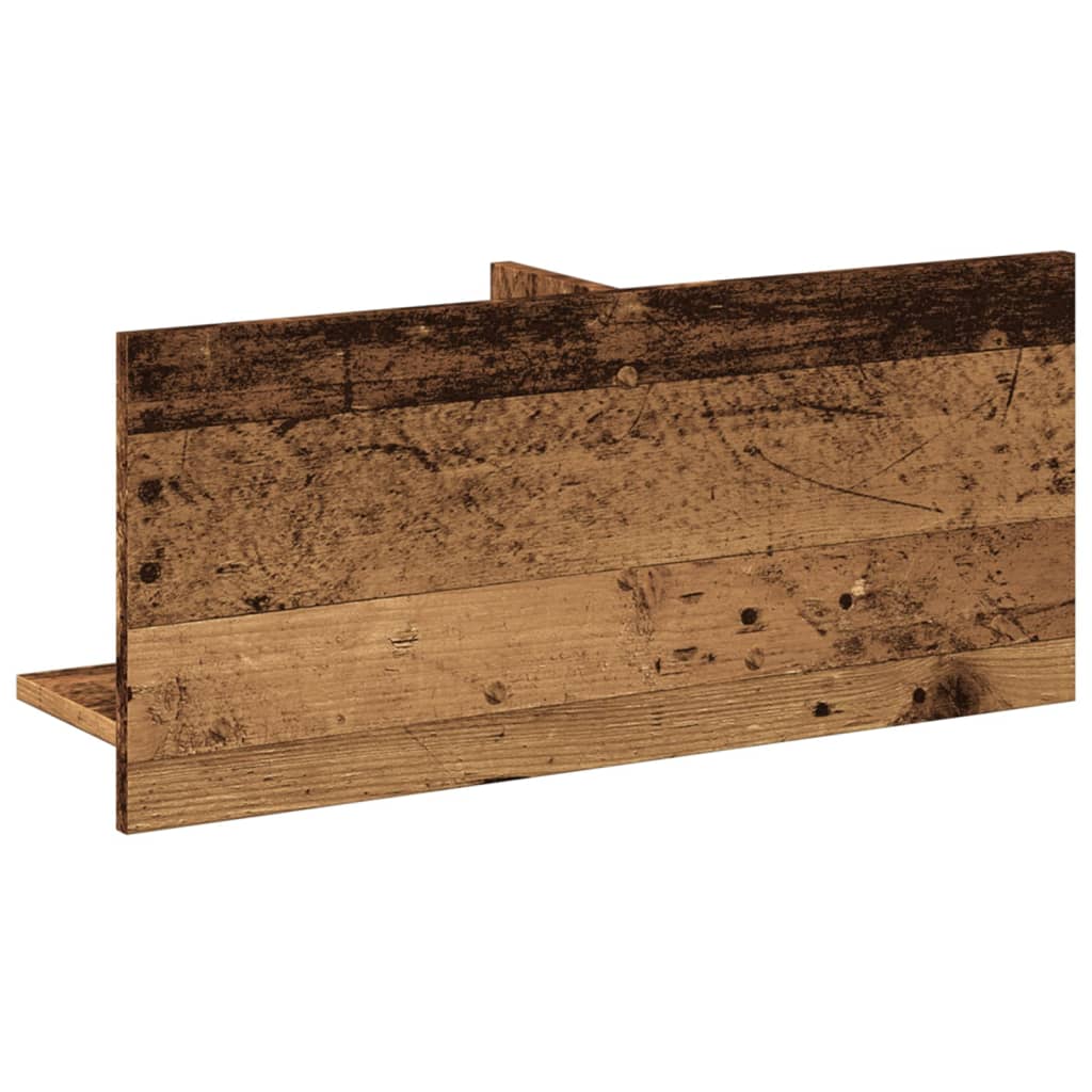 Mobile a Parete 70x16,5x30 cm Legno Antico in Legno Multistrato