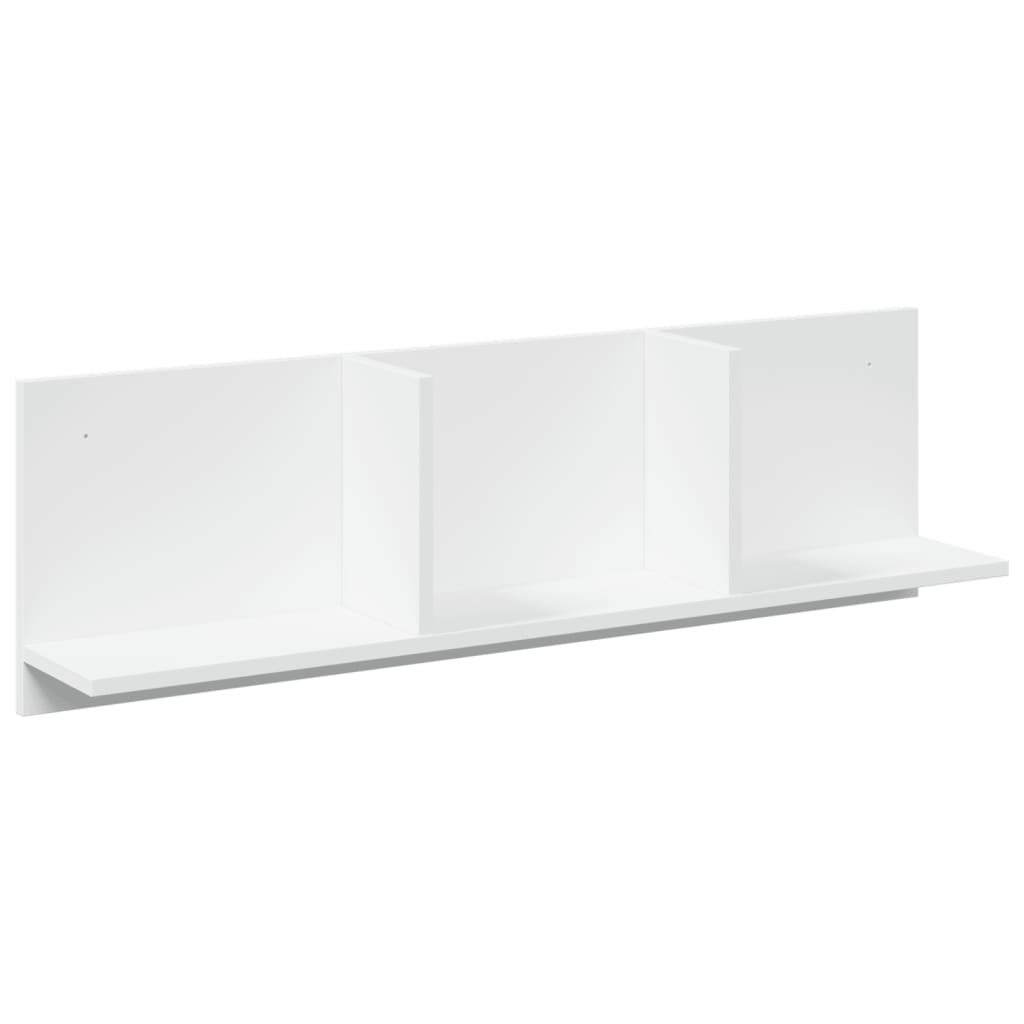 Mobile a Parete 100x16,5x30 cm Bianco in Truciolato