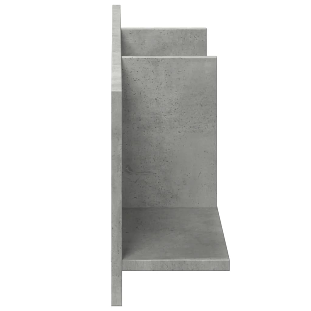 Mobile a Parete 100x16,5x30 cm Grigio Cemento in Truciolato