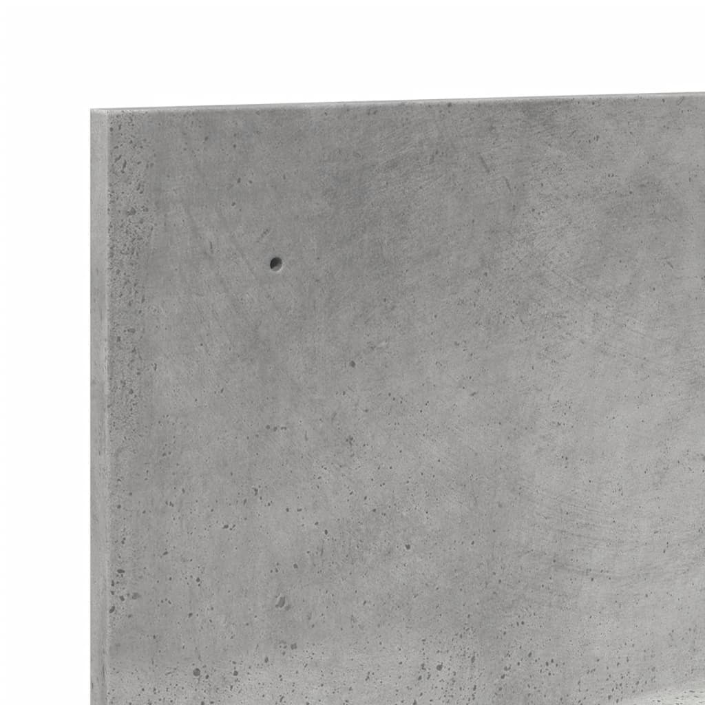 Mobile a Parete 100x16,5x30 cm Grigio Cemento in Truciolato