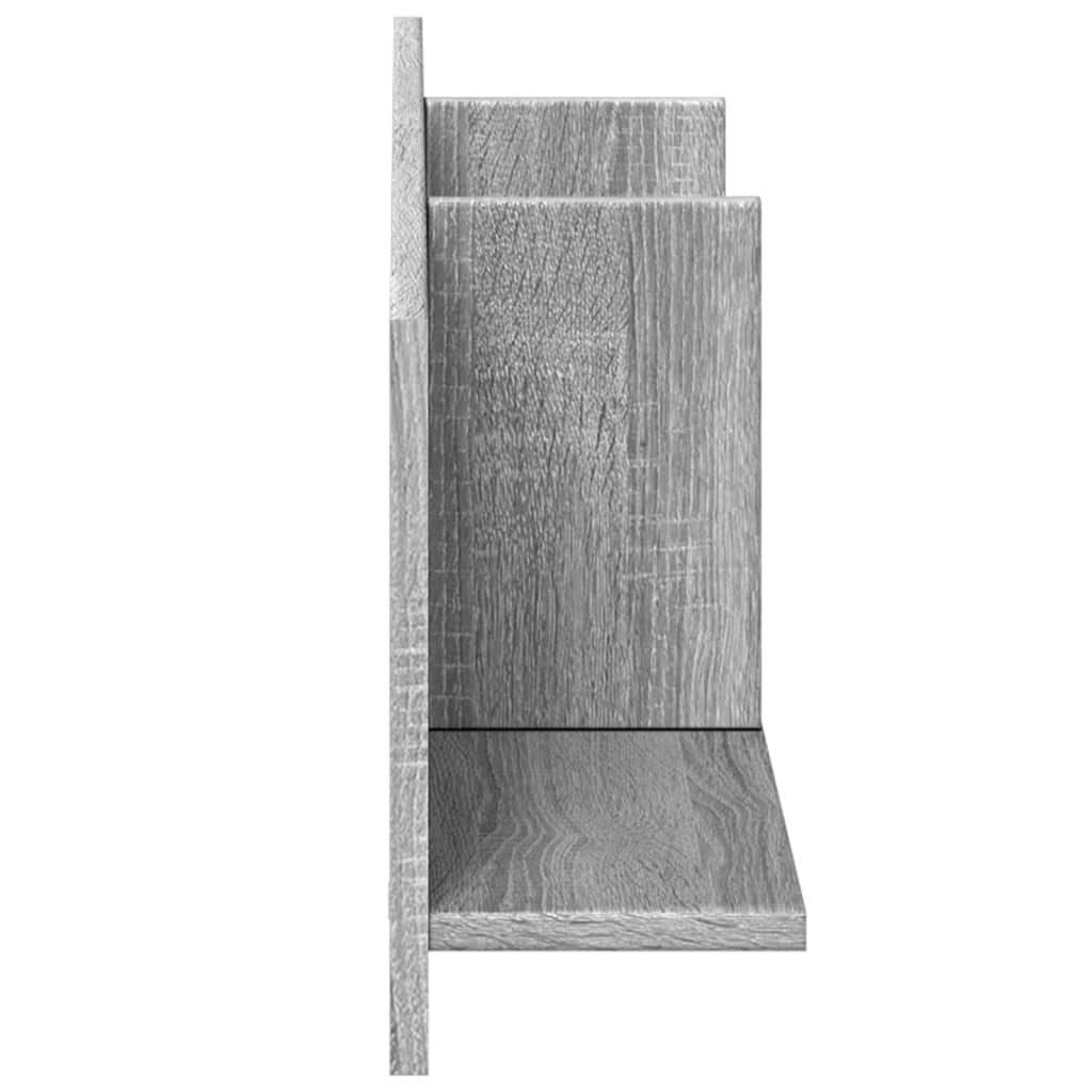 Mobile a Parete 100x16,5x30 cm Grigio Sonoma in Truciolato