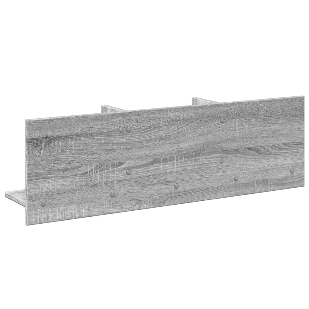 Mobile a Parete 100x16,5x30 cm Grigio Sonoma in Truciolato