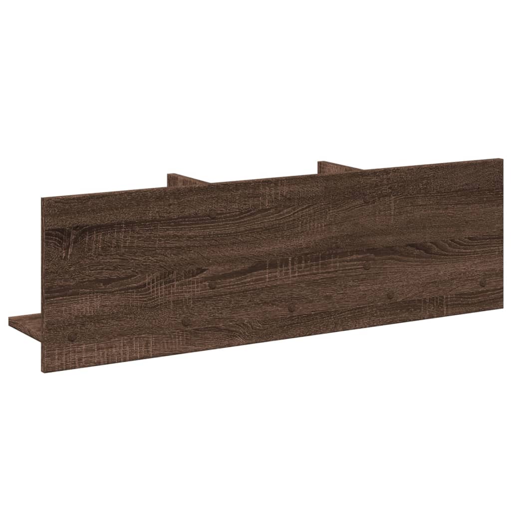 Mobile a Parete 100x16,5x30 cm Rovere Marrone in Truciolato