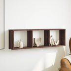 Mobile a Parete 100x16x30cm Rovere Marrone in Legno Multistrato