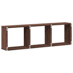 Mobile a Parete 100x16x30cm Rovere Marrone in Legno Multistrato