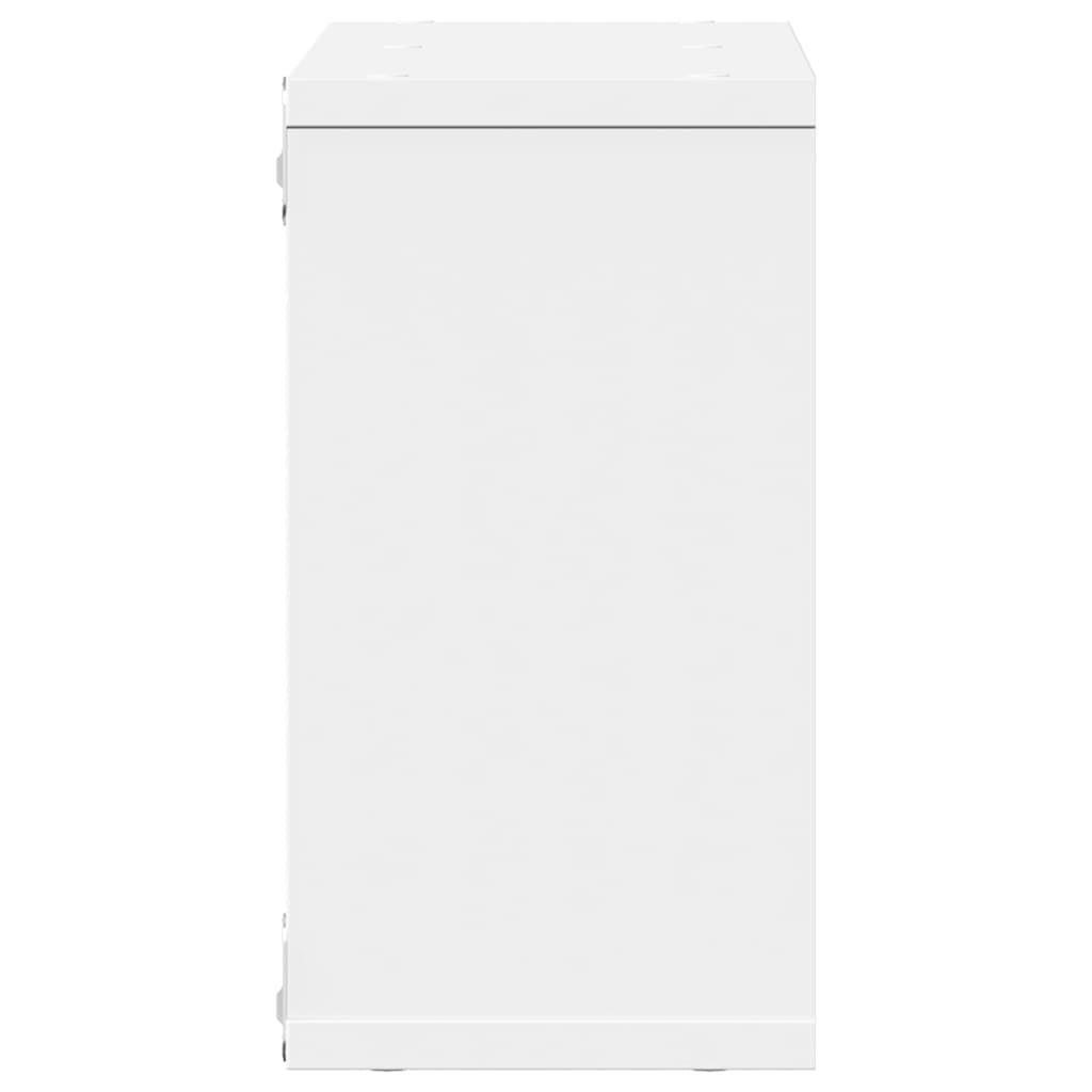 Mobile a Parete 60x16x30 cm Bianco in Legno Multistrato